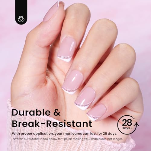 Beetles Extra Short Square Nail Tips 576PC 12 Sizes