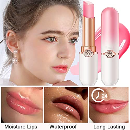 BINGBRUSH Color Changing Peach Lipstick Set - 2 Pcs