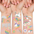 193pc Unicorn & Car Wheels Temporary Tattoo Stickers for Kids