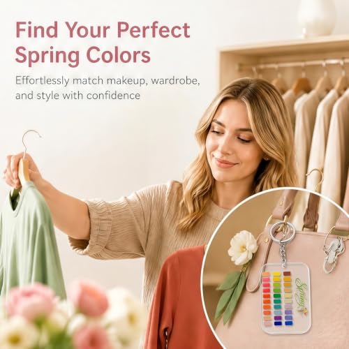 Seasonal Color Analysis Keychain – Portable Acrylic Palette