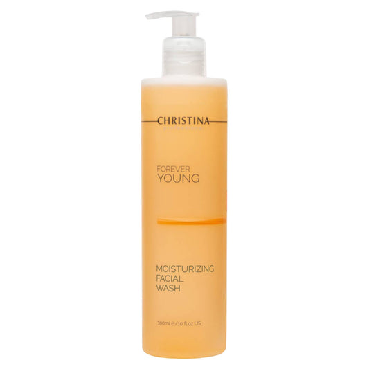 -CHRISTINA- Forever Young Moisturizing Face Wash - 300ml - Gentle Cleansing Botanical Based Facial Cleanser - Suitable for Combination, Normal and Oily Skin Types