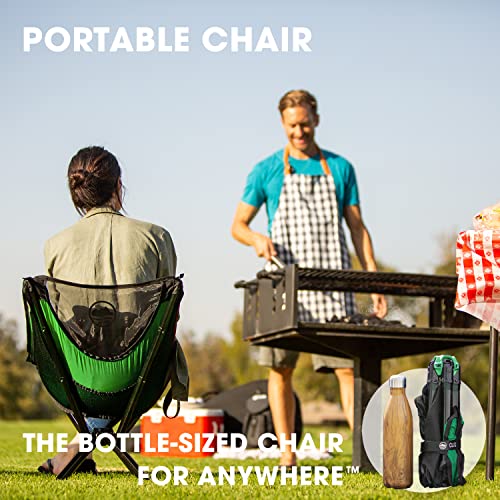 CLIQ Portable Chair - Lightweight Folding Chair for Camping - Supports 300 Lbs - Perfect for Outdoor Adventures - Moss Chair