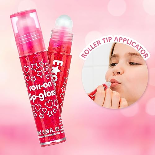 8pc Flavored Roller Ball Lip Gloss Set for Kids