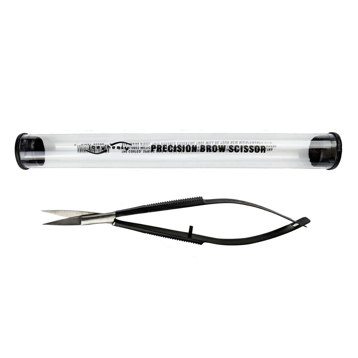 Joey Healy Precision Brow Scissor, Precision Brow Shaping Scissors, Ergonomic Spring Grip, Stainless Steel and Ultra-Maneuvering Eyebrow Trimmers