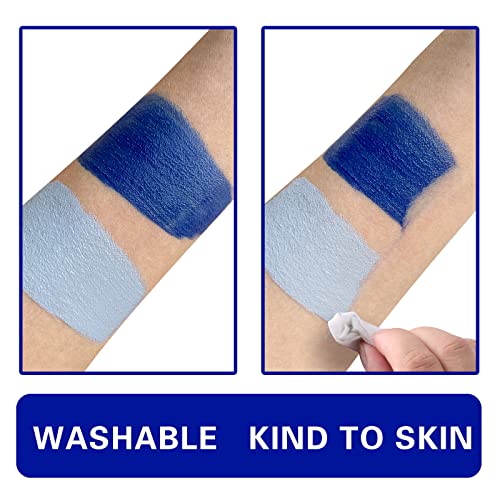 Grey Zombie Face Paint - 30g Water-Based Washable Makeup