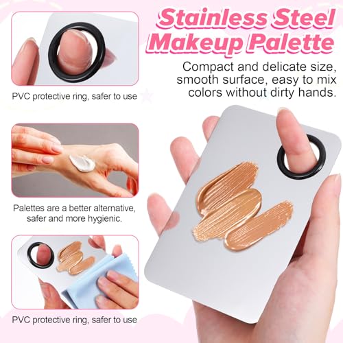 Makeup Mixing Palette Kit with Foundation Brushes & Spatula