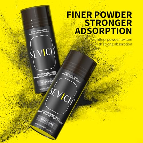 SEVICH Hair Fibers Dark Brown 25g - Instant Thickening Keratin