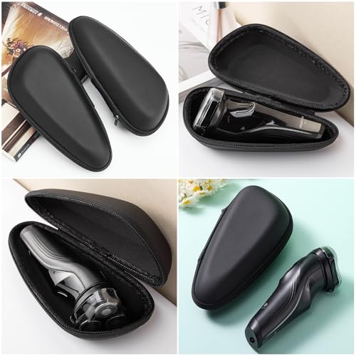 2 Pack Electric Shaver Case EVA Hard Travel Box Storage Organizer Protective Carrying Bag for Philips Norelco Braun Series Men's Razor Trimmer Rechargeable Shavers