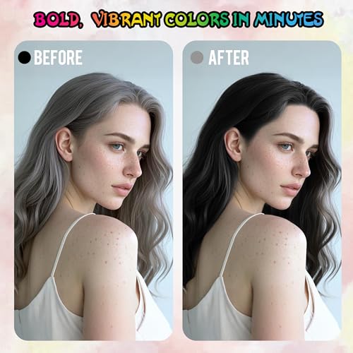 Temporary Black Hair Color Spray - Washable & Non-Sticky, 150ml