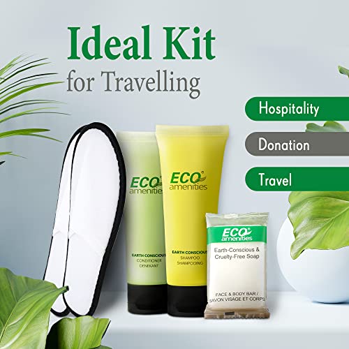 ECO Amenities 140-Piece Hotel Toiletries Set - TSA Travel Shampoo