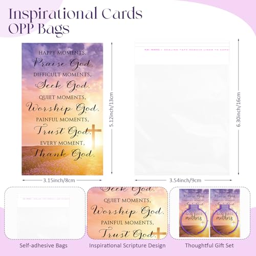 36 Sets Mothers Day Christian Gifts Religious Compact Mirrors Bulk God Bless Mothers Bible Folding Round Mirror with Cards Church Gifts for Church Sunday School Party (Light Color)