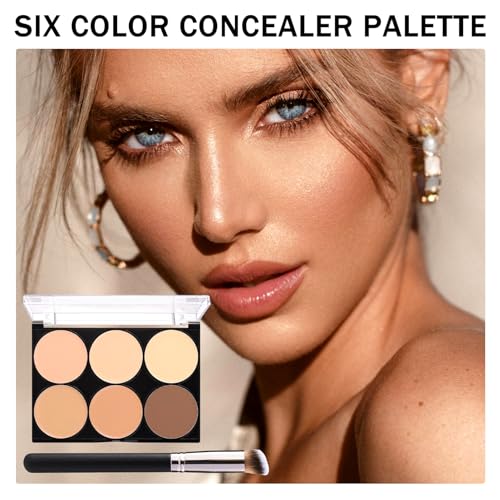 6-Color Correcting Concealer Palette | Waterproof Long-Lasting