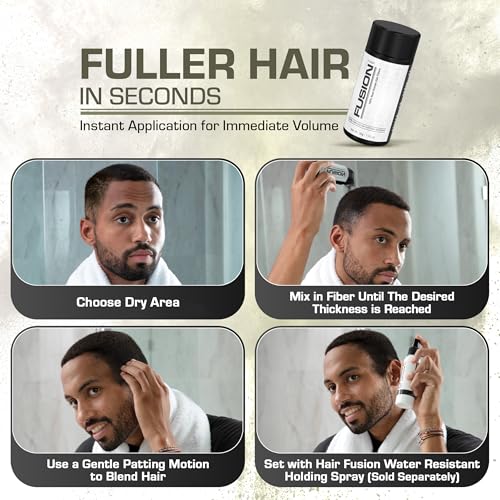 Hair Fibers for Thinning Hair - Black 1.05oz