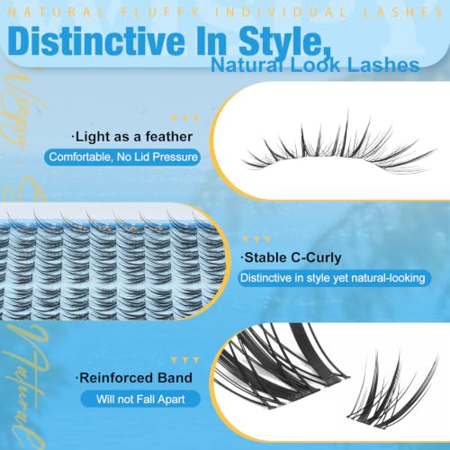 Fox Eye Lash Clusters - Wispy 3D Eyelashes by KevKev