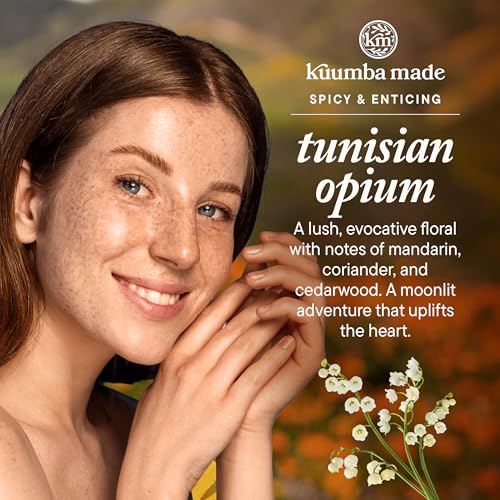 Kuumba Made Tunisian Opium Fragrance Oil, Long-Lasting Small-Batch Perfume Roller, Vegan, Alcohol-Free, 0.15 Fl Oz