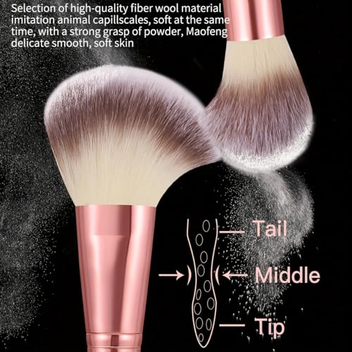 70Pc Pink Makeup Brush Set with Case