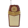 QFX Retro 1958 Portable AM FM Radio with Telescoping Antenna