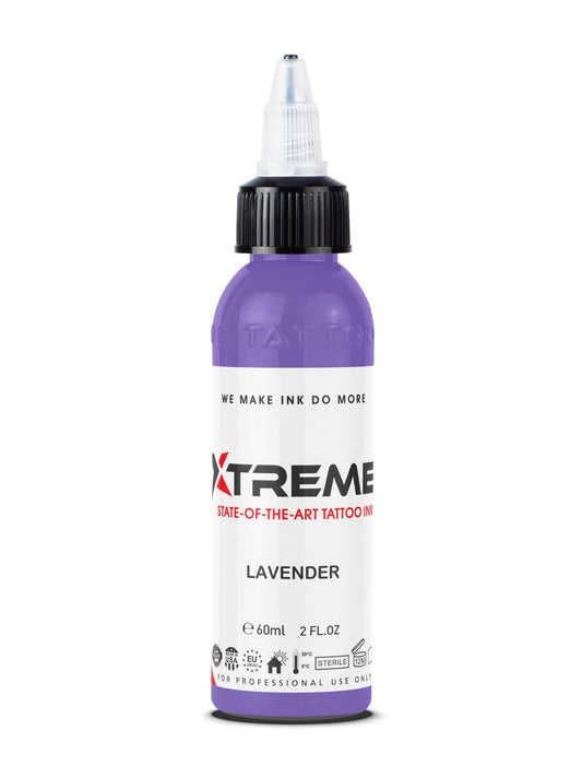 Xtreme Tattoo Ink, Versatile Medium Viscosity for Precision Tattooing, Rich Hue, Quick Healing, Acrylic-Free, Water Based, Highest Safety Standards - Ready-to-Use Tattoo Ink (Lavender, 2 oz)