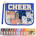 Cheer Chenille Makeup Bag with Wrist Strap - Cheerleader Gift