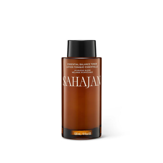 Sahajan Essential Balance Toner with Vitamin C + AHA's | Ayurvedic Clean Gentle Daily Glow Facial Toner | Exfoliates, Refines Texture, Balances, Hydrates | 4 fl oz