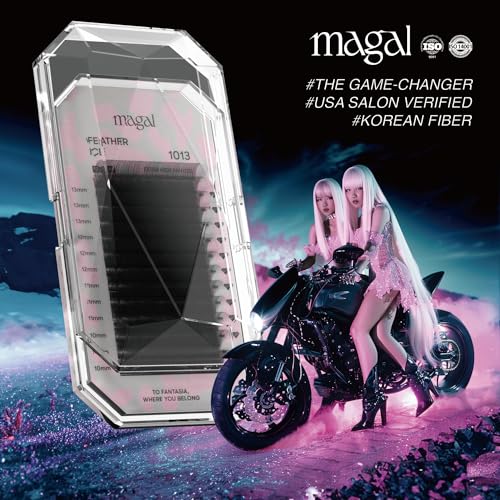 MAGAL Mega Volume Classic Black Fluffy Eyelash Extensions 0.03 C/D/D+ 10-13mm Easy Fan/Silky Individual Lash/Extra Volume Professional Eyelash Tray (Classic 1013 C curl)