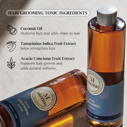BRITISH M Hair Grooming Tonic - Volume & Texture, 10.82 oz