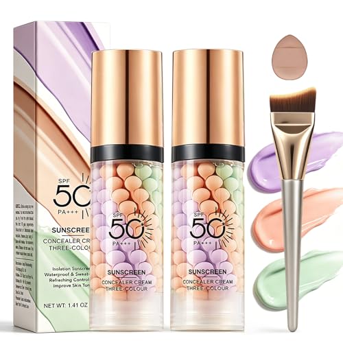 Color Correcting Face Primer SPF 50 PA+++, 3-in-1 Moisturizing