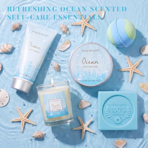 Ocean Spa Gift Set for Women - 5 Pc Bath & Body Kit