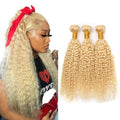 Blonde 613 Water Wave Human Hair Bundles - 300g, 16-20 Inch