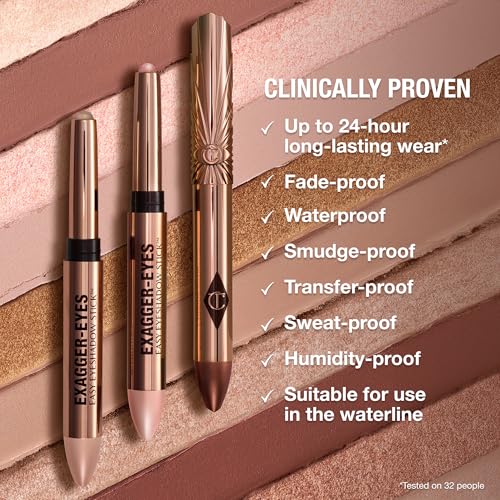 Charlotte Tilbury Exagger-Eyes Eyeshadow Stick - Long-Lasting, Waterproof & Blendable Makeup
