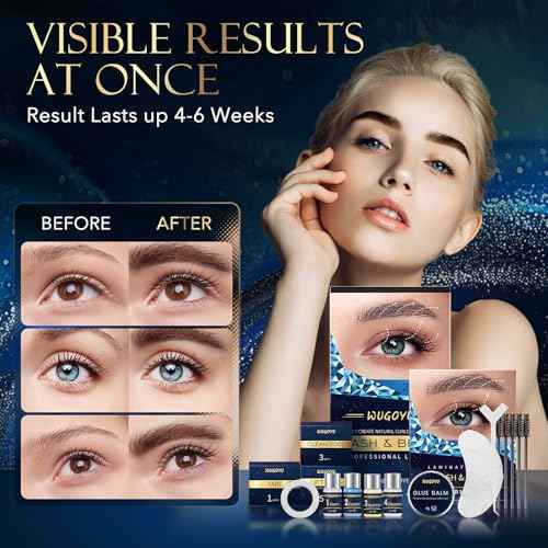 Lash Lift Kit, Eyebrow Lamination Kit, Eyelash Perm Kit, Professional Eyelash & Brow 2 in 1 Perm Kit, 2025 Eyelash Lift Kit Glue Upgraded Version Lasting Effect 6 Weeks, Suitable for Salon & Home Use