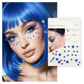 Star Face Stickers, Glitter Temporary Tattoos for 4th of July