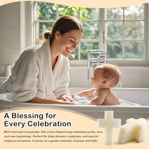 50 Pcs Baptism Favors Set Cross Soap for Girls and Boys,Baptism Party Favors for Guests,Christening Souvenirs for First Communion Favors,Recuerdos De Bautizo Para Ni?o Ni?a,Primera Comunion Recuerdos