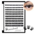 Hannahool D Curl Cluster Lashes Mixed Sizes 8-14mm