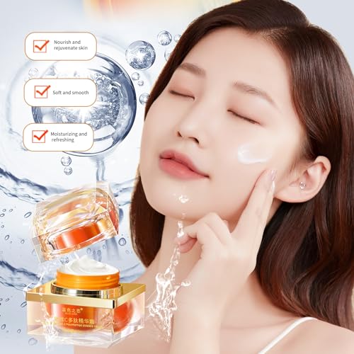 BLUE LOVE Vitamin C Face Cream - Hydrating for Women, Nourishing Essence for Radiant Skin, Facial Moisturizer for Daily Use, Enriched with Five Essential Vitamins, 8.8oz
