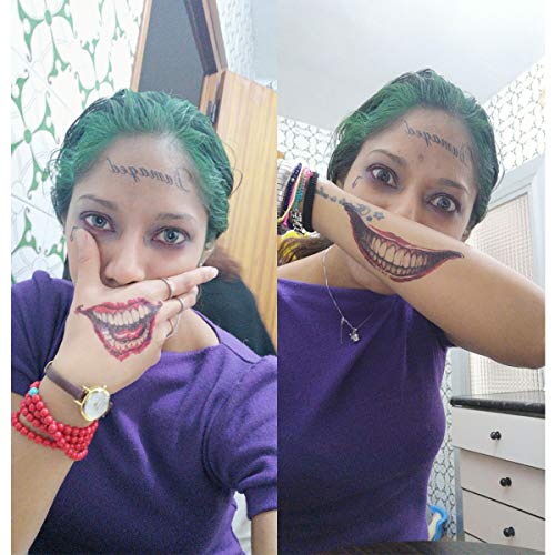 Temporary Tattoo Stickers 5 Sheets - Halloween & Cosplay