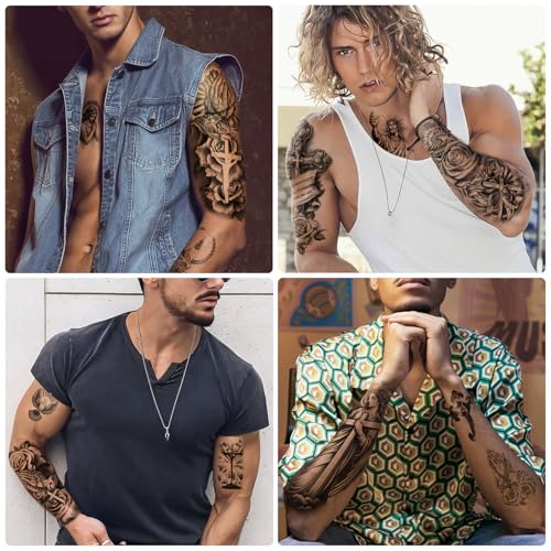 Christian Temporary Tattoos 77 Sheet Realistic Jesus Cross