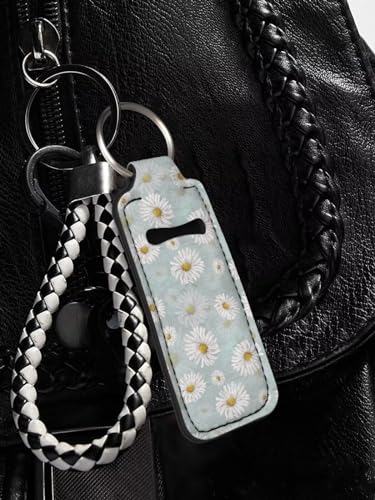 Fashion Women Lipstick Balm Holder with Metal Key Ring
