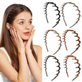 LOVINSHOW 6PCS Non-Slip Zig Zag Headbands for Women