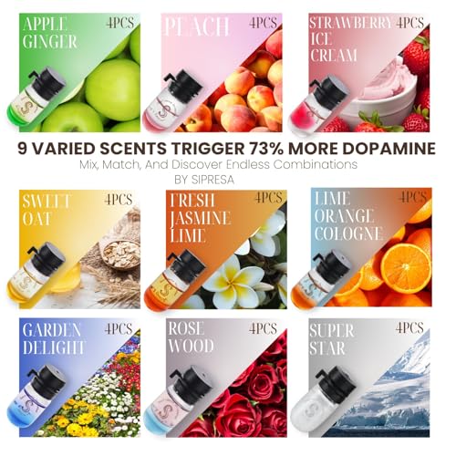 36pcs Scented Hair Oil Set - 9 Fragrances, Avocado Oil, Anti-Frizz