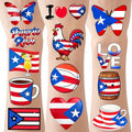 192 Puerto Rico Temporary Tattoos - 24 Designs Party Favors