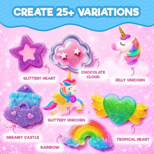 Doctor Jupiter Unicorn Glitter Soap Making Kit - Girls Easter Crafts DIY Project for 4+ Year Old Kids | Unicorn Toys, Birthday Gift Ideas for Girls Ages 4 5 6 7 8 12