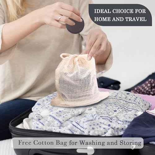 Reusable Makeup Remover Pads - 30 Packs Soft & Washable Bamboo Cotton Rounds, Reusable Face Pads for Skincare & Cleansing, Cotton Rounds with Mesh Bag for Storage