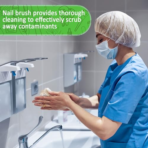 Non-Slip Wooden Hand and Nail Brush for Cleaning Fingernails