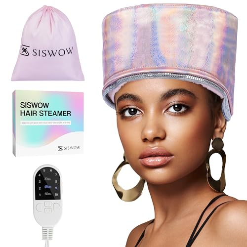 SISWOW Hair Steamer Cap - 10-Level Heat Deep Conditioning Treatment