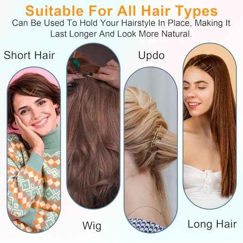 Mini Bobby Pins,100 Count 1.38 Inch Small Bobby Pins Waved Hair Pins Curved Metal Hair Clip Hairpins for Women Gilr Kids Buns Long Straight Curly Hair Wedding Hairstyles Accessories(Gold)