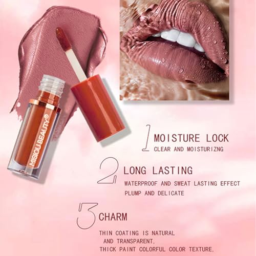Baorder 12-Piece Matte Liquid Lipstick Set – Waterproof & Long-Lasting