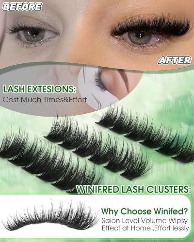 Winifred Wispy D Curl Lash Clusters 10-18mm Faux Mink