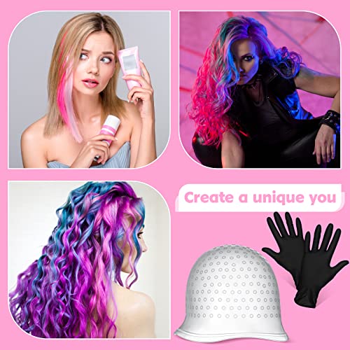 Hair Highlighting Kit with Silicone Cap, Hook & Dye Brush