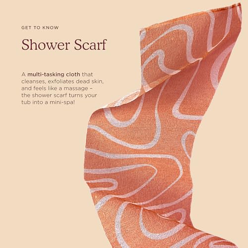 HANNI Shower Scarf - Extra-Long Exfoliating Body Scrubber